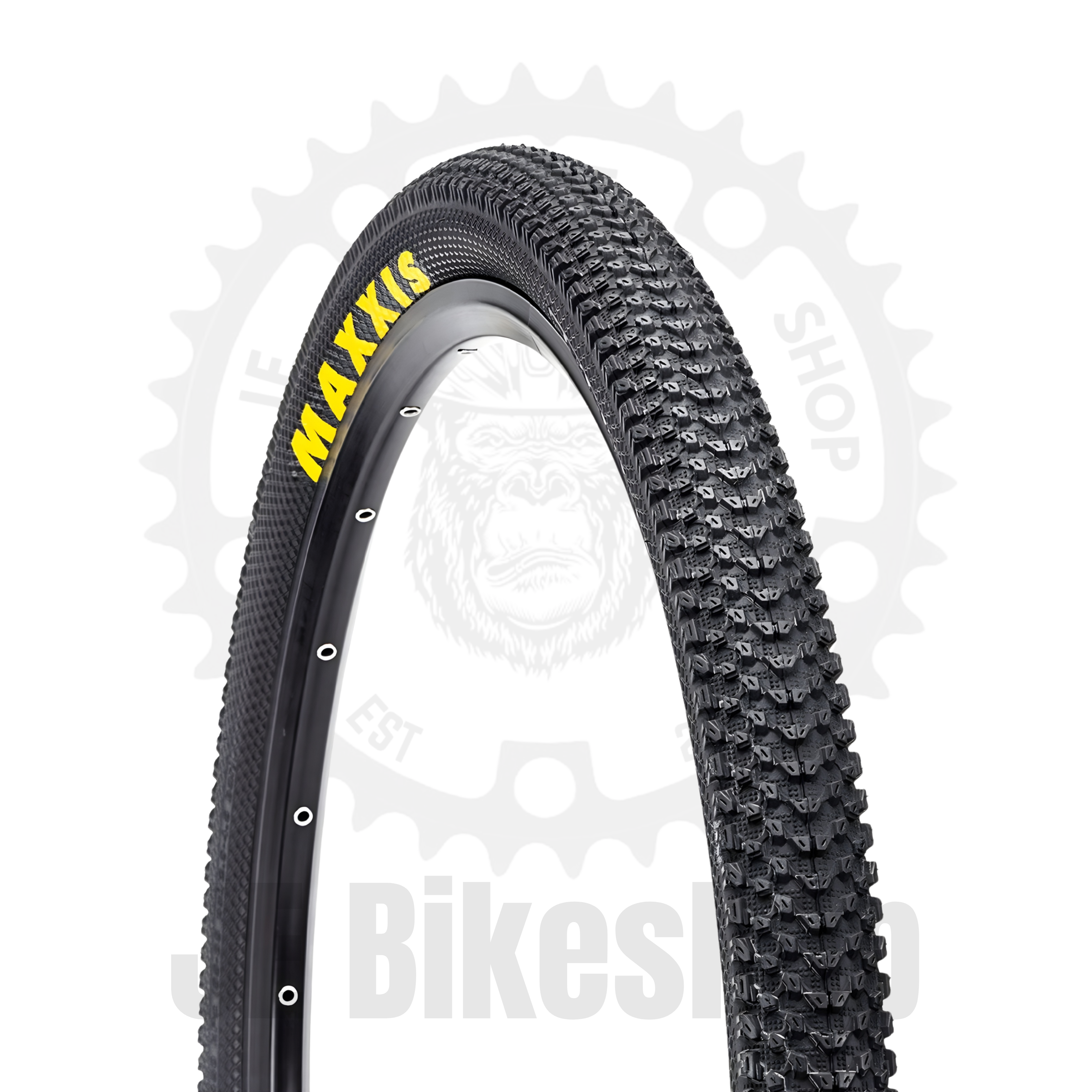 YELLOW & WHITE LOGO MAXXIS PACE 29 X 2.10 AND 27.5 X 2.10 FAST ROLLING TIRE