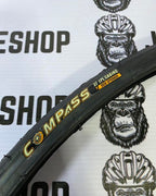 Compass 700x23C fast rolling black road bike tire