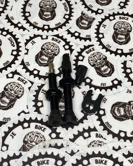 TUBELESS PRESTA VALVE REMOVABLE CORE BLACK 40 MM PAIR