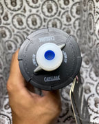 Jet Valve RAPHA x CamelBak cycling water bottle, easy squeeze design.