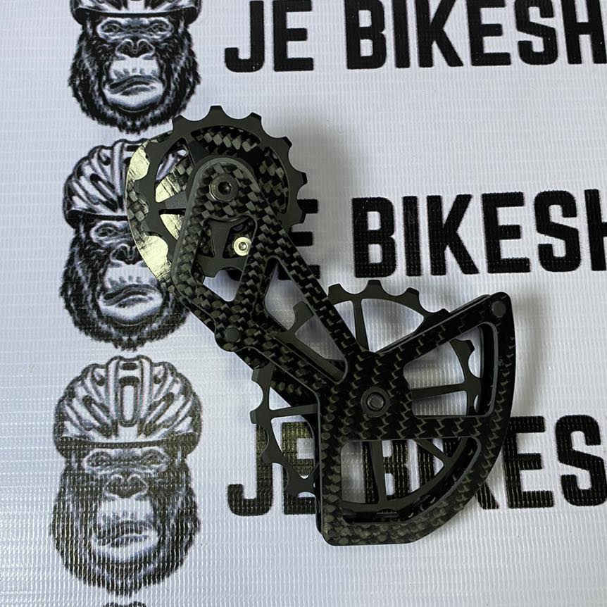 Oversize pulley system with ceramic bearings for speed