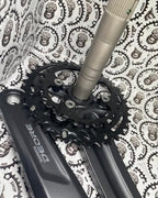 Shimano Deore M4100 2x chainring crankset 96 BCD asymmetric.