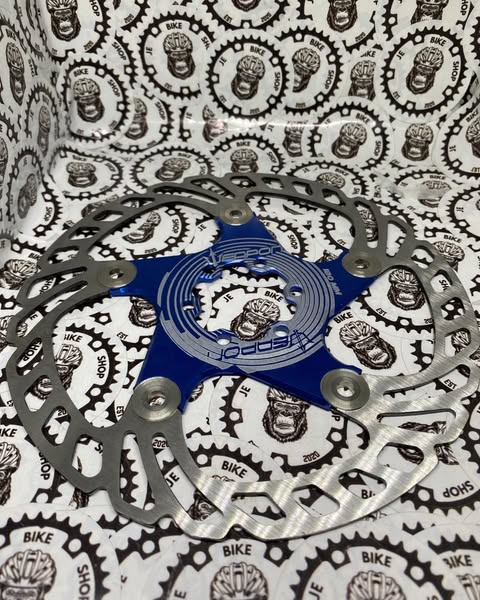 Weapon floating rotor “Blue” for bicycle disc brakes