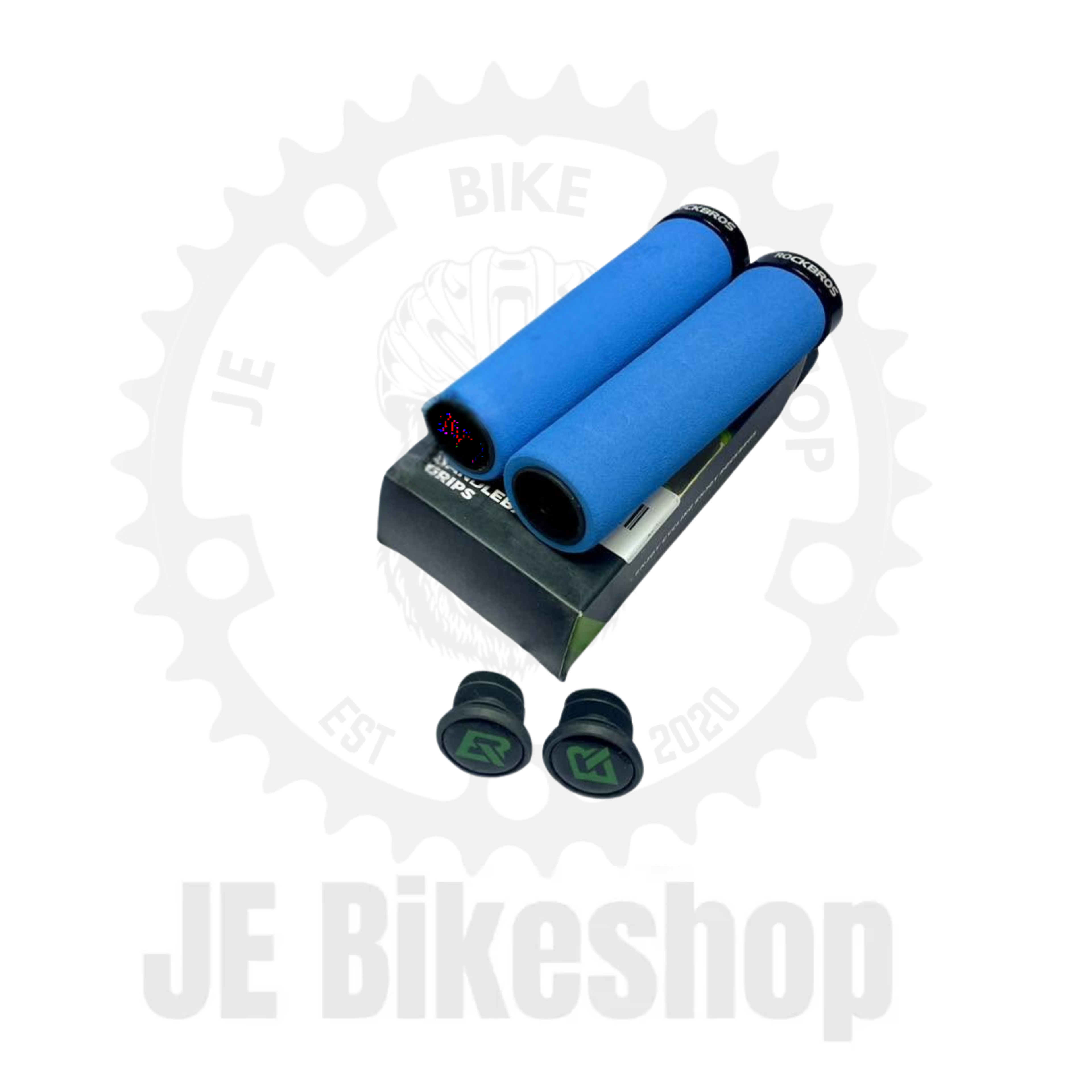 ROCKBROS QUALITY SPONGY FOAM HANDLE GRIP PAIR BLUE