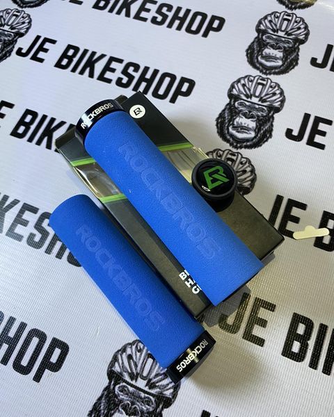 RockBros ergonomic foam grips set with barends and box