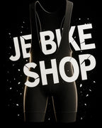 Black cycling bib shorts available in sizes S, XS, and XXS