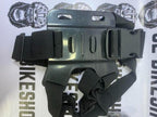 Chest strap holder for smartphones and GoPro cameras.