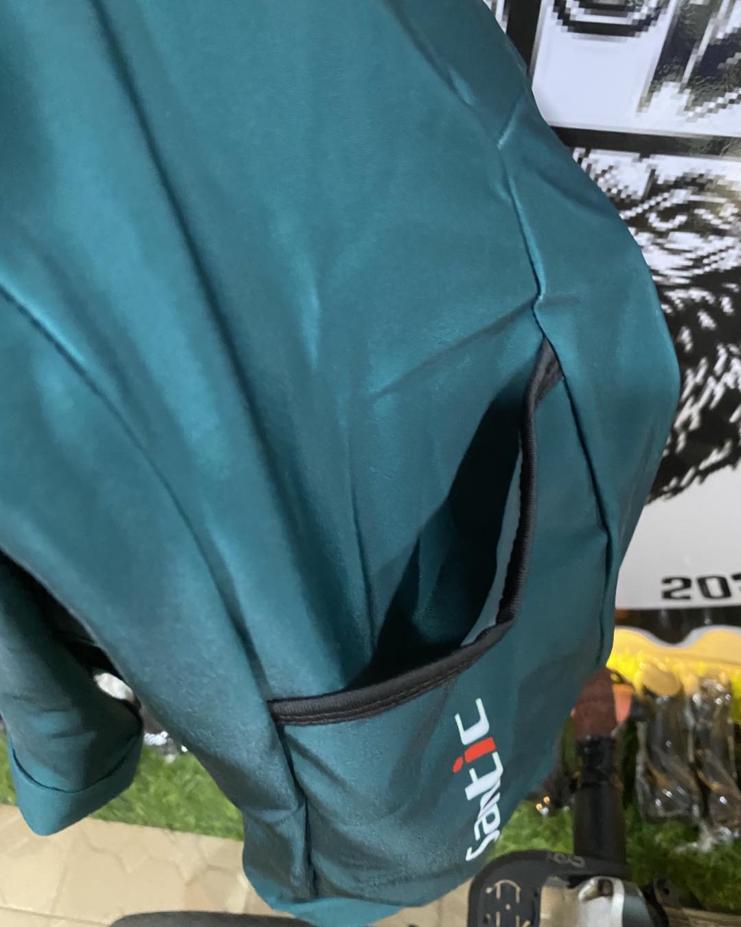 Santic Bib Short Powerband XS with 20D padding and 2 side pockets