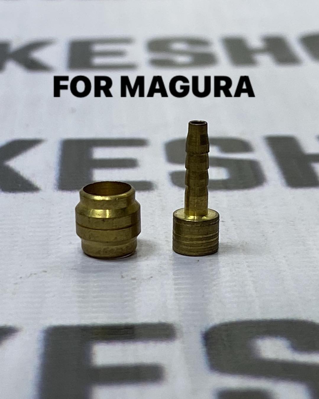 Olive and insert for hydraulic brake hose installation