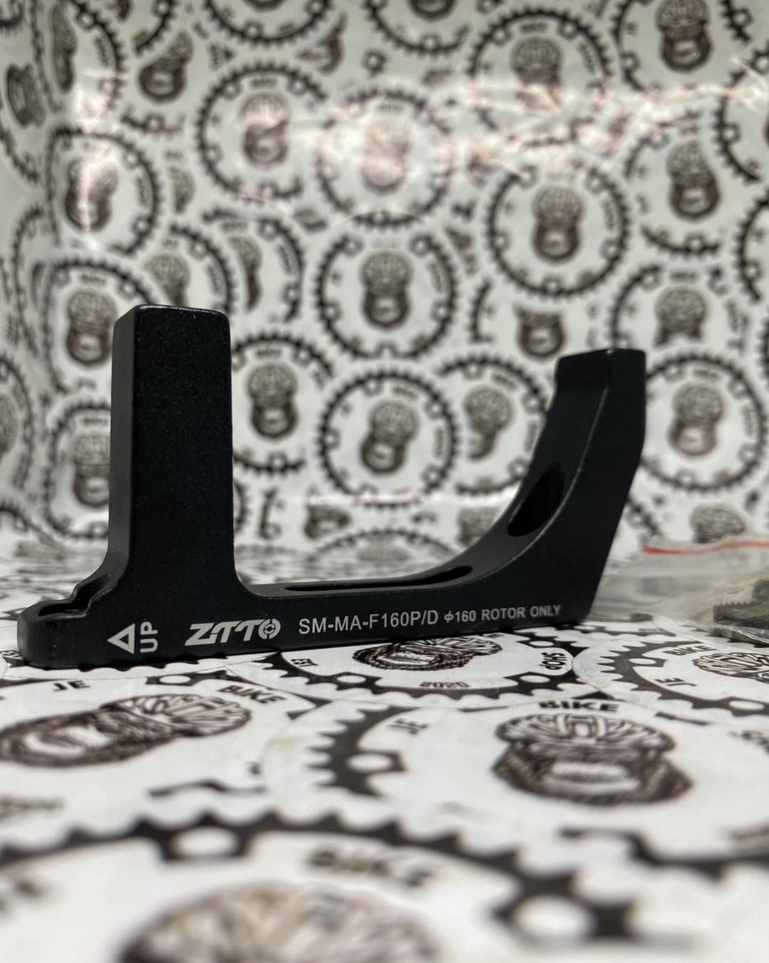 ZTTO post mount adapter for precise disc brake installation.