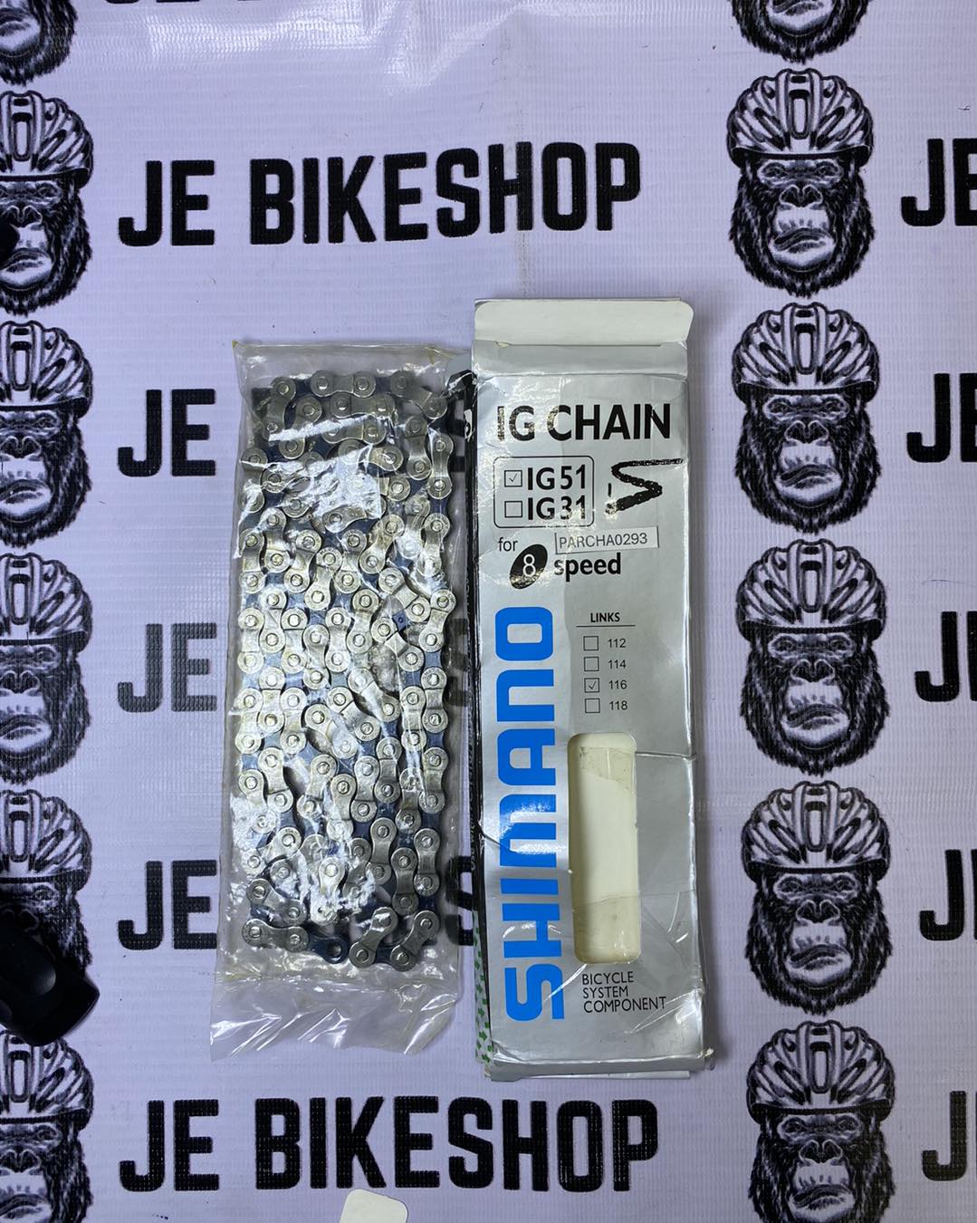 Shimano chain compatible with 8, 9, and 10-11 speed bikes.