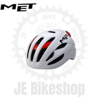 MET RIVALE WHITE/RED MEDIUM HELMET
