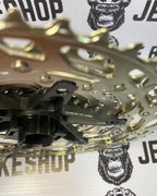 Shimano M6100 12-speed cassette, 10-51T Microspline for smooth shifting.