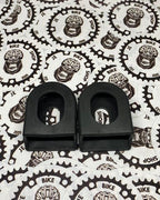 Durable crank protection boots, 1 pair in black, red, and blue