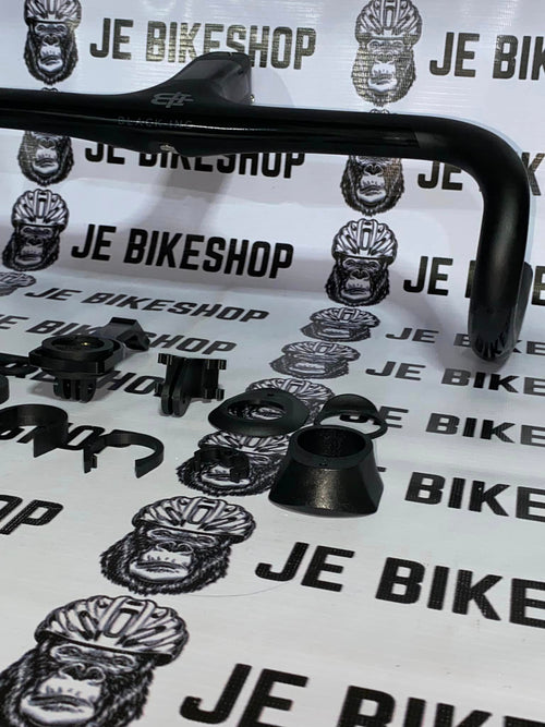 BLACK INC carbon handlebar and stem integrated design.