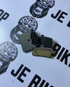 Brake pad with cooling fin, large size for mountain bikes