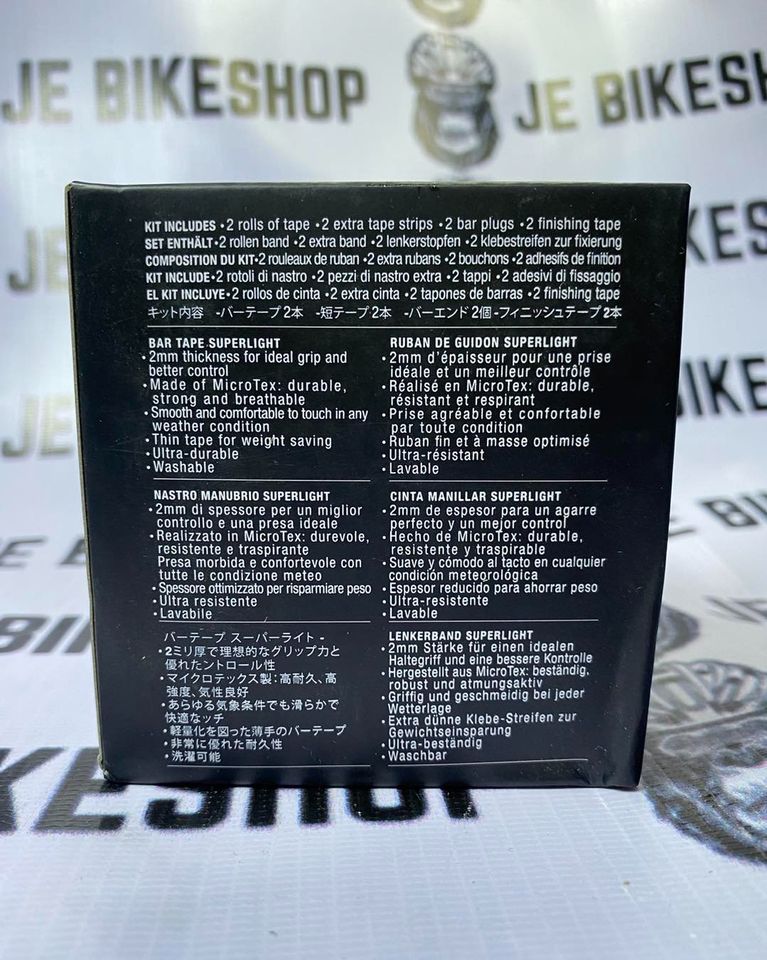 High-quality Fizik handlebar tape with integrated bar end