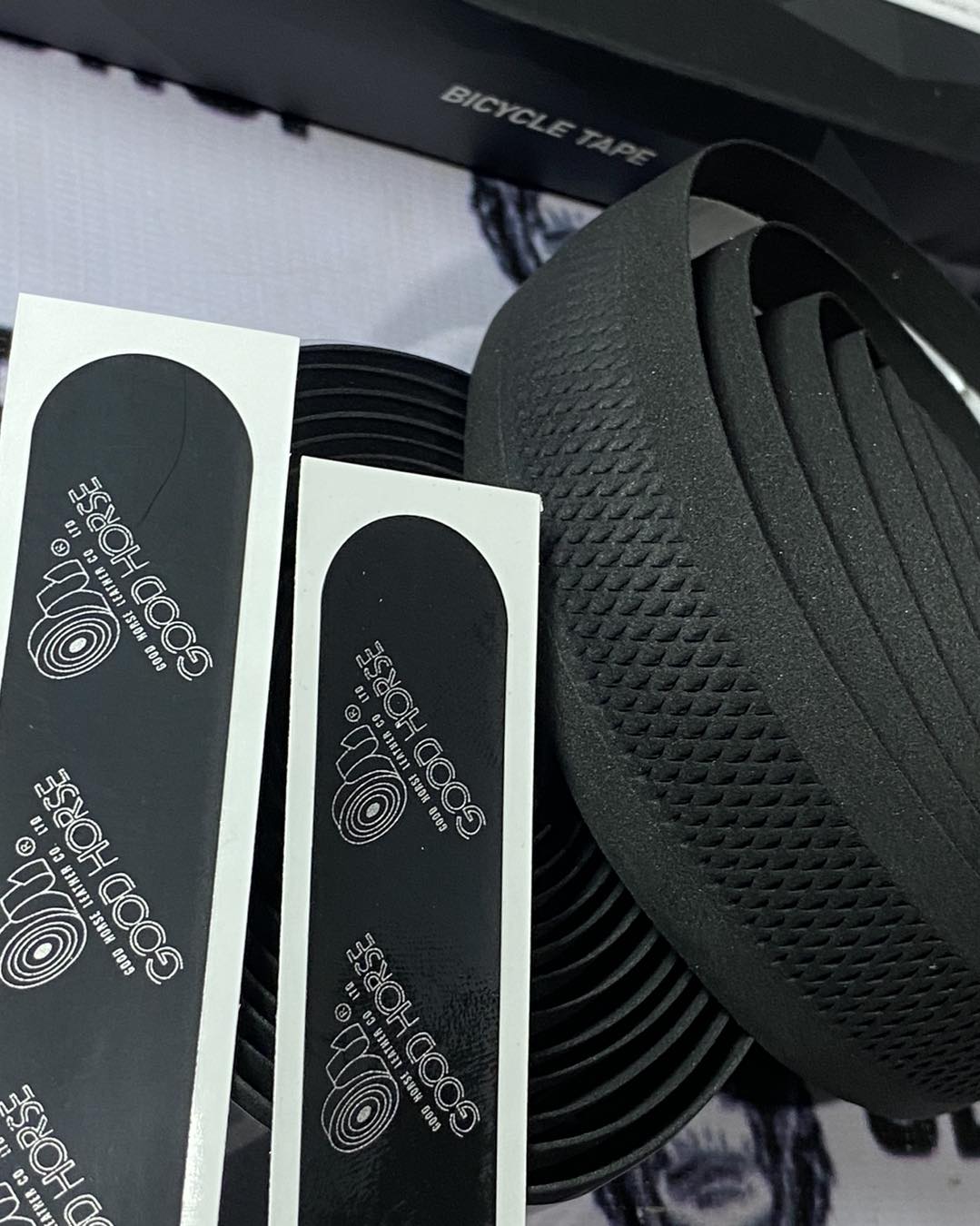 Comfortable and high-strength leather handlebar tape by Good Horse, anti-slip