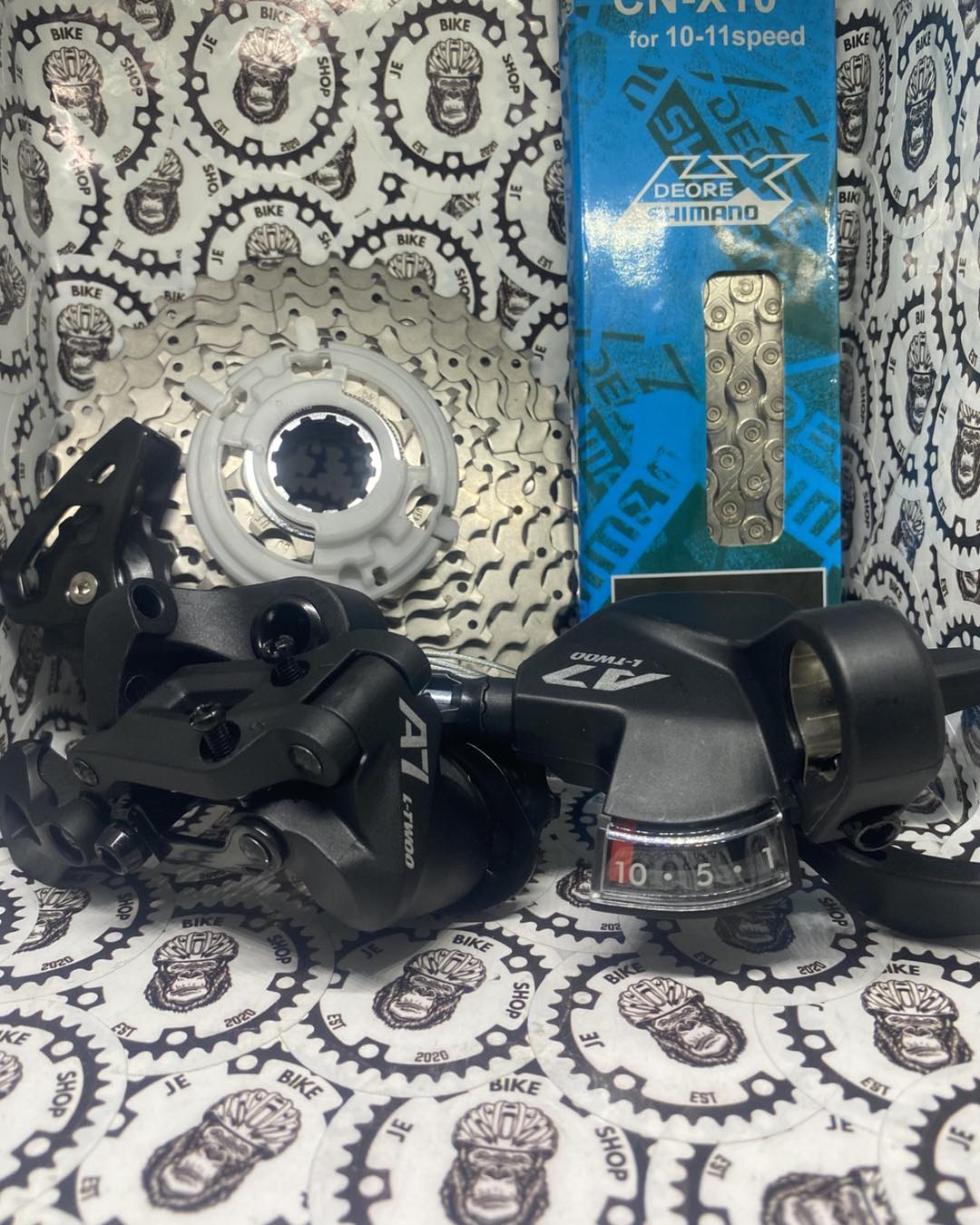 LTWOO A7 10 speed upkit with Deore HG 11-32T cassette cogs