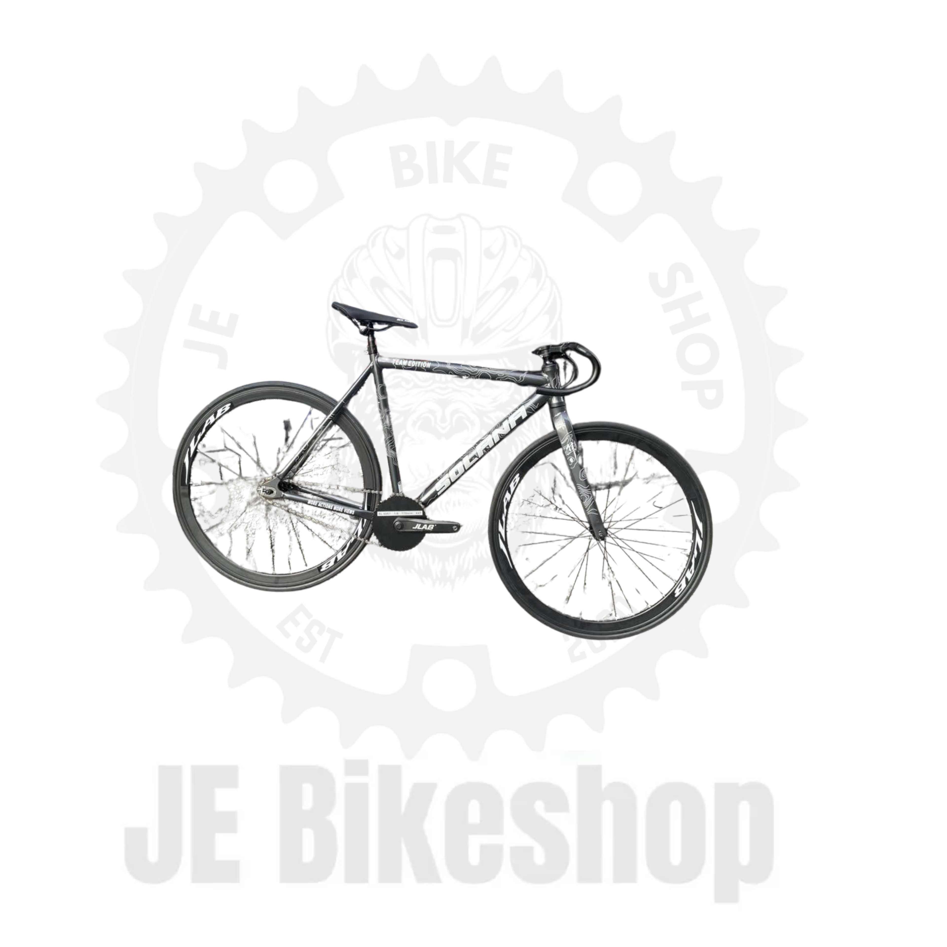 SOLANA FIXIE/SINGLE SPEED WHOLE BIKE ALLOY •TEAM EDITION GRAY