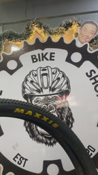YELLOW & WHITE LOGO MAXXIS PACE 29 X 2.10 AND 27.5 X 2.10 FAST ROLLING TIRE