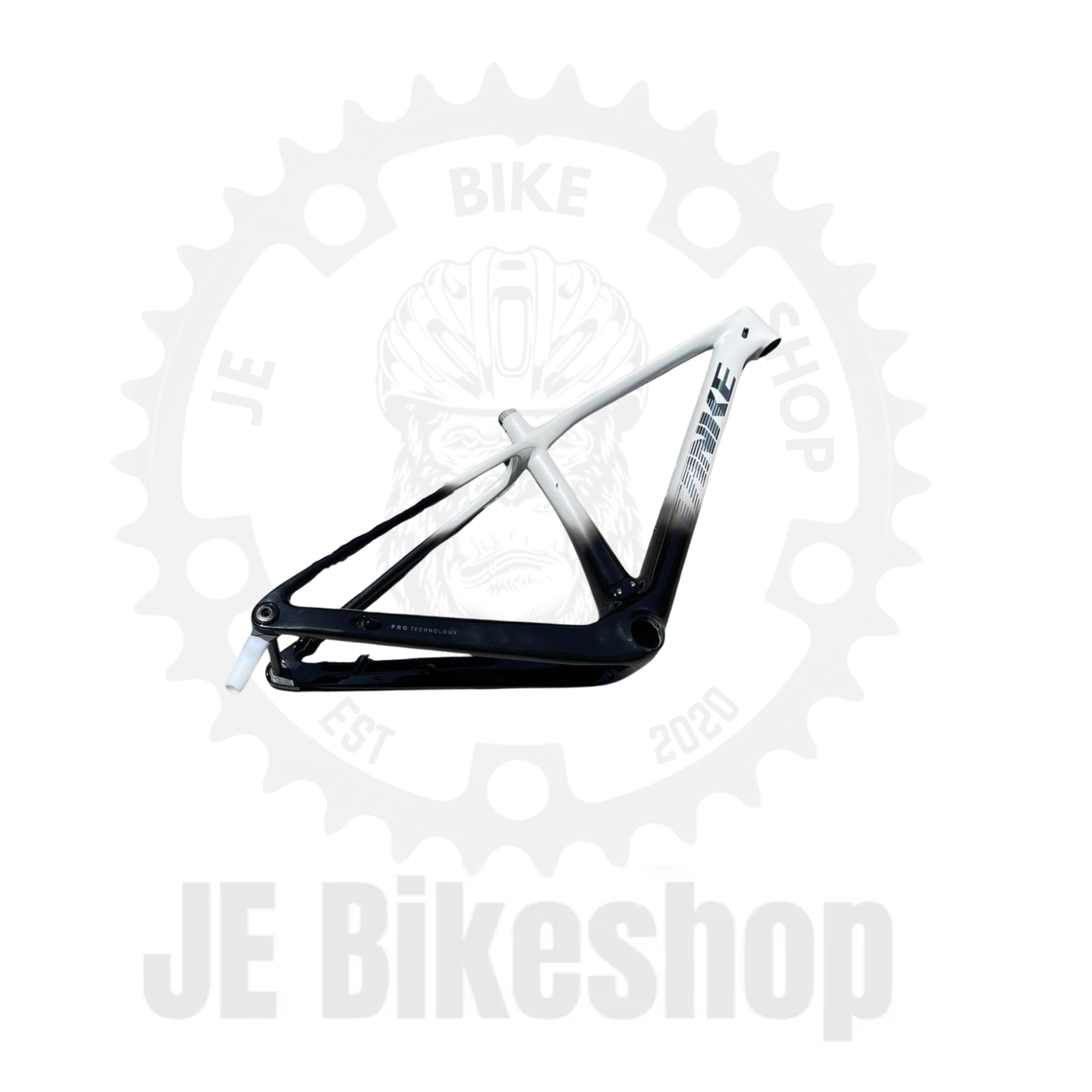 TANKE TK 5, 29ER FULL CARBON V1 THRU AXLE BOOST SIZE “SMALL” BLACK WHITE COLOR