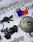 SHIMANO DEORE M5120 RD AND M5100 SHIFTER WITH HOLLOW TANKE CHAIN AND ULTRA LIGHT SUNSHINE 11-40T  COGS